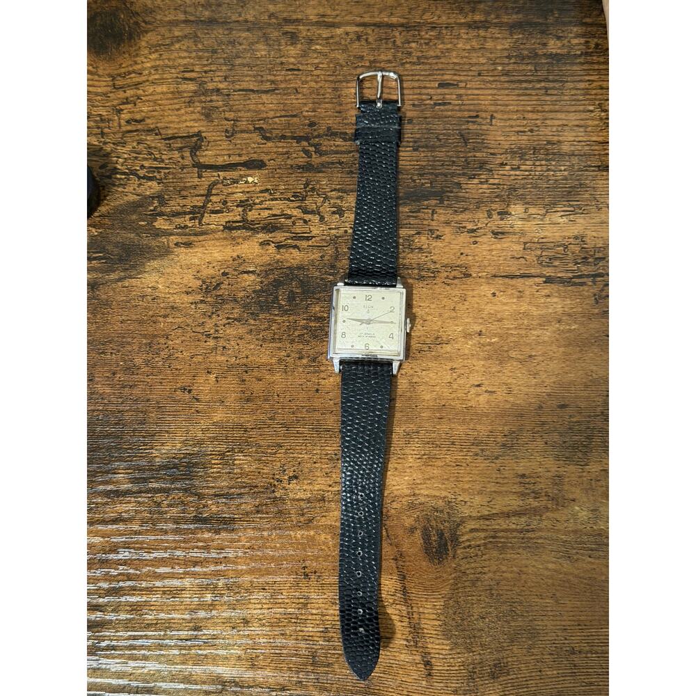 Elgin 27 Jewels Self-Winding Automatic Rectangular Men’s Watch 10K Gold Filled - Picture 10 of 14